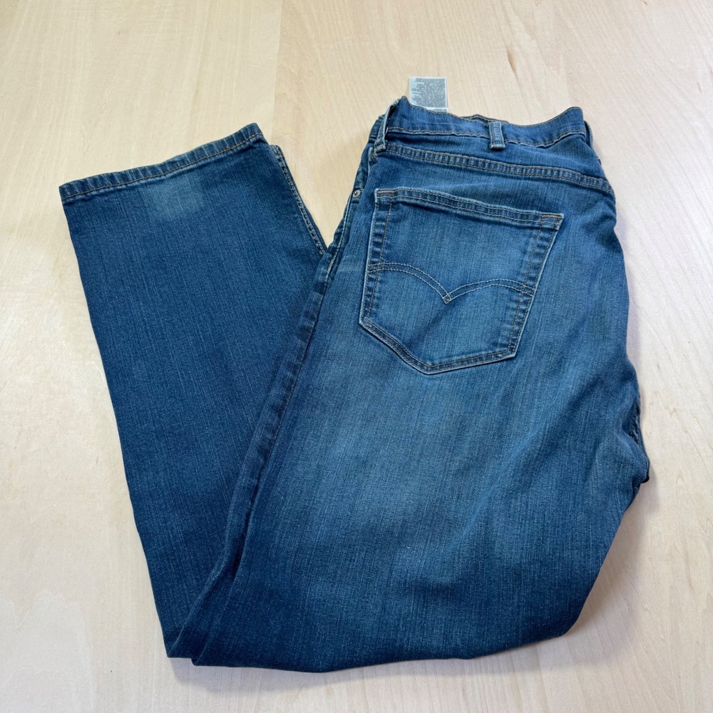 Levis 505 Regular Fit Mens Jeans 38x30 Medium Wash Blue Straight Leg Denim